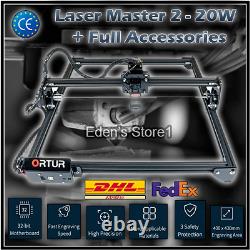 Ortur Laser Master 2-20W Engraving Cutting Machine + Accessories Large Work Area