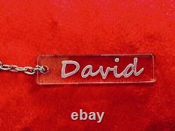 Personalised Laser Cut And Engraved Keyring Keychain Any Name Rectangle Shape