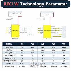 RECI W2 CO2 Laser Tube For Laser Engraving Cutting Machine 90w-100w