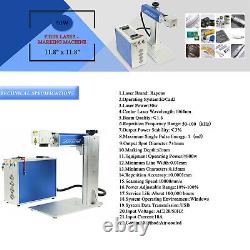 Raycus 50W Fiber Laser Engraver 11.8x11.8 Laser Engraving Cutting Machine