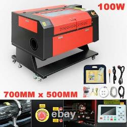 Ridgeyard 100W CO2 Gas Laser Engraving Cutting Engraver cutter Machine 700500mm