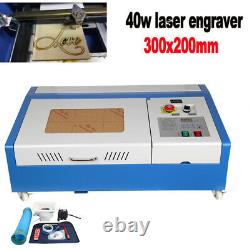 Ridgeyard 40W 300200mm CO2 Laser Engraving Cutting Machine USB Engraver Cutter
