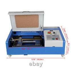 Ridgeyard 40W 300200mm CO2 Laser Engraving Cutting Machine USB Engraver Cutter