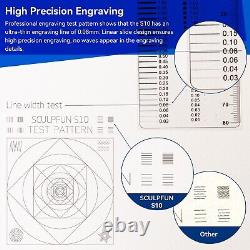 SCULPFUN S10 Laser Engraver 10W Engraving Cutting Machine+Air Assist Nozzle Tube