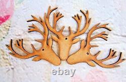 Stag/Deer Head tag mdf/hdf craft blank craft shape Tree Decorations