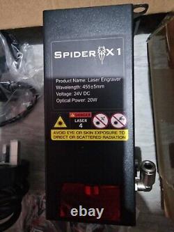 Tyvok Spider X1 20W Extendable Laser Engraver/Cutter + Line Drawing Module