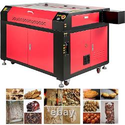 VEVOR 100W CO2 Laser Engraver 90x60CM Engraving Cutting Machine Cutter with Wheels