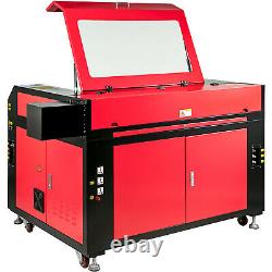 VEVOR 100W CO2 Laser Engraver Engraving Cutting Machine 90x60CM Cutter with Wheels