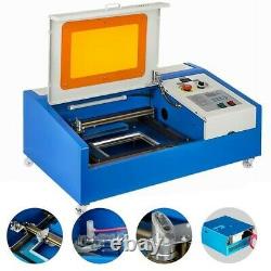 VEVOR 40W CO2 Laser Engraver Cutter Engraving Cutting Machine 300x200mm WithWheels