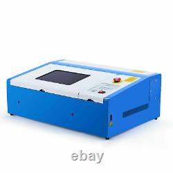 VEVOR 40W CO2 Laser Engraver Cutter Engraving Machine 30x20cm w LCD Display USB