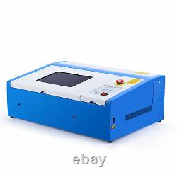 VEVOR 40W CO2 Laser Engraver Cutter Engraving Machine 30x20cm with LCD Display USB