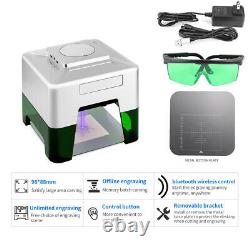 Wireless CNC Laser Engraving Machine Mini Automatic Engraver APP Fit Android IOS