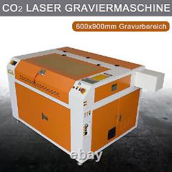 100w 900x600mm Nouveau Gravure Laser Co2 Cutter Machine De Coupe Avec Roues