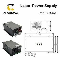 100w Co2 Laser Power Supply Psu Pour La Machine De Découpe De Tubes Laser Reci W2