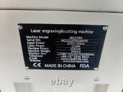 130w Hq1390 Co2 Découpe Laser Machine De Découpe / Engraveur Cutter Bois Acrylique Mdf