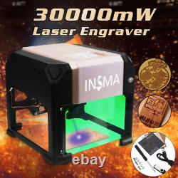 3000mw 3d Cnc Laser Gravure Coupe Machine Usb Graveur Diy Logo Mark Printer