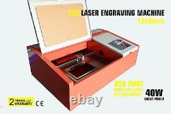 40w Laser Gravure Cutting Machine Co2 Port Graveur Cutter Wood Working Crafts