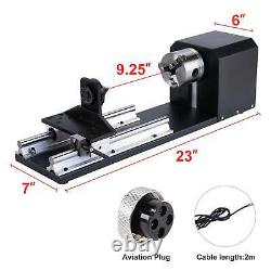 50w Co2 Laser Graveur Coupeur Coupeur Machine 30x50cm Avec Axe Rotatif