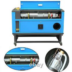 60w Co2 Usb Gravure Laser Machine Graveur Cutter 700x500mm + 4 Roues