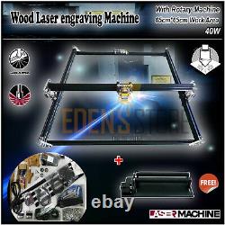 65cm65cm Surface De Travail Bois Machine À Gravure Laser Cnc Avec Machine Rotative 40w