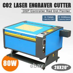 80w Co2 Usb Gravure Laser Graveur 700x500mm Coupeur De Coupe Avec 4 Roues