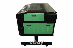 80w Cutter Laser Cutter Graveur Gravure Machine 700x500mm Panneau LCD + Axe Rotatif