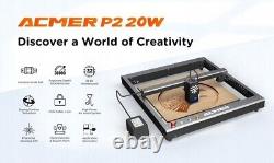 ACMER P2 33W Graveur Laser Machine de Découpe Laser Gravure sur Métal Complète Cutter