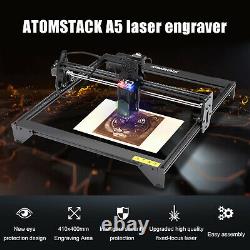 Atomstack A5 20w Graveur Laser Cnc Bricolage Laser Marqueur Machine De Coupe 410x400mm