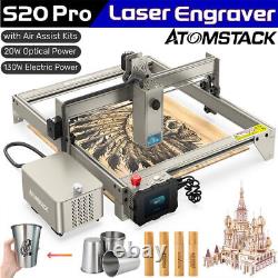 Atomstack S20 Pro Graveur Laser 20w Protection Des Yeux Machine De Coupe À Foyer Fixe