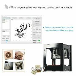 Dk-bl 3000mw Bluetooth Laser Engraver Cutting Engraving Carving Machine Printer