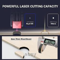 Graveur laser LONGER RAY5 5W Machine de gravure et découpe sur bois, cuir et métal