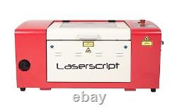 Hpc Laser Ls3040 50w Co2 Desktop Laser Engraving & Cuting Machine 400x300 Ruida