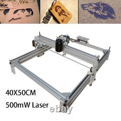 Kit de graveur laser CNC de 500mW pour la gravure et la découpe, machine d'impression de bureau.