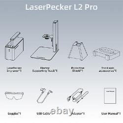 LaserPecker2 Marqueur Gravure Machine de Gravure et Découpe à Main de 60W + Rouleau