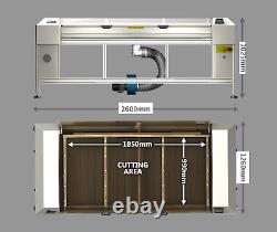 Machine de découpe au laser FB1800 pour textiles et gravure CADCAM légèrement utilisée
