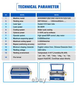 Machine de découpe et de gravure au laser RECI 180W W8 CO2 Laser Cutter Engraver1300900mm