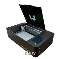 Machine de découpe et de gravure laser Muse 40W CO2 avec kit de loisirs, 20x12, logiciel américain