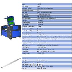 Machine de découpe et de gravure laser de 50W 20x12 avec cutter et axe rotatif