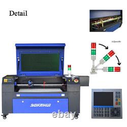 Machine de découpe et gravure au laser CO2 SDKEHUI 80W 20x28 avec axe rotatif