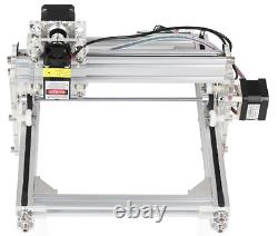Machine de gravure DIY à 2 axes de 1600 mW Laser CNC 20 17 cm pour cuir et bois