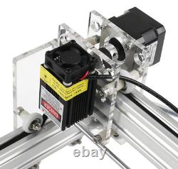 Machine de gravure DIY à 2 axes de 20x17 cm avec laser CNC de 5500mW pour cuir et bois
