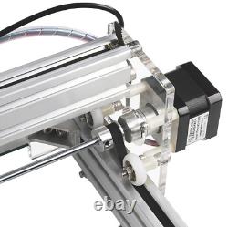 Machine de gravure DIY à 2 axes de 20x17 cm avec laser CNC de 5500mW pour cuir et bois