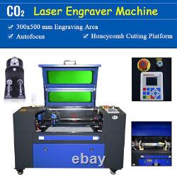 Machine de gravure et de découpe au laser Co2 50W 50x30cm avec axe rotatif
