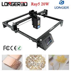 Machine de gravure et de découpe laser CNC Longer Ray5 20W, 375x375mm.