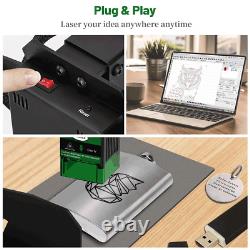 Machine de gravure laser Bluetooth 20W/40W DIY portable pour marquage et impression