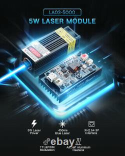 Module Laser Bleu De 5,5w 450nm Avec Dissipateur De Chaleur Pour Module De Graveur Laser Cnc