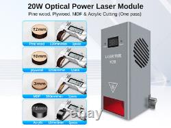 Module de découpe et de gravure laser Lasertree K20 20W de puissance optique pour la création DIY