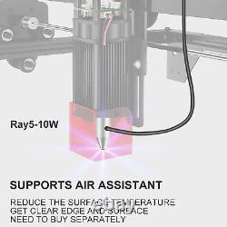 Module de gravure laser RAY5 10W avec une portée plus longue pour la plupart des projets de gravure et découpe laser DIY