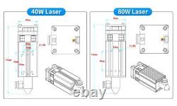 Module laser 40With80W avec assistance d'air pour machine de découpe et de gravure laser CNC