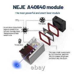 Module laser CNC NEJE A40640 adapté à la tête de machine de découpe et de gravure laser.